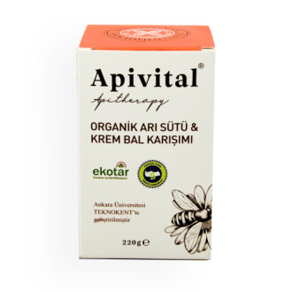 Apivital Organik Arı Sütü ve Krem Bal 220 gr - Apivital (1)