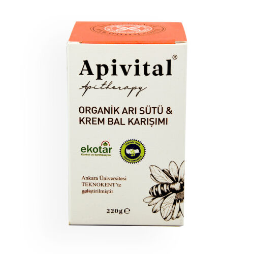 Apivital Organik Arı Sütü ve Krem Bal 220 gr - 2