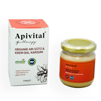 Apivital Organik Arı Sütü ve Krem Bal 220 gr - Apivital